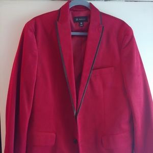 Mens Velvet Red Blazer